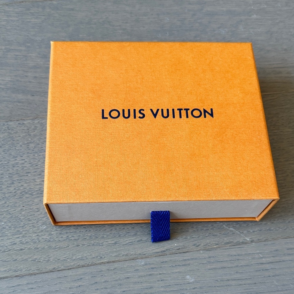 Louis Vuitton Small Drawer Style Orange Wallet Box and Dust Bag 5.5" x 5" x 1.5" - Picture 2 of 11